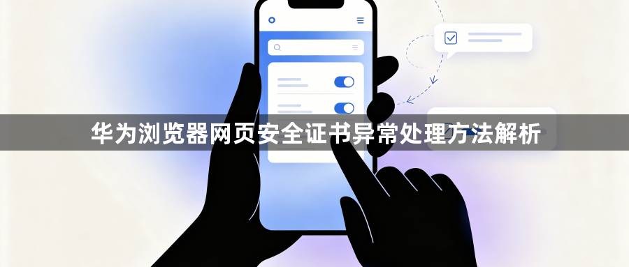 华为浏览器网页安全证书异常处理方法解析1