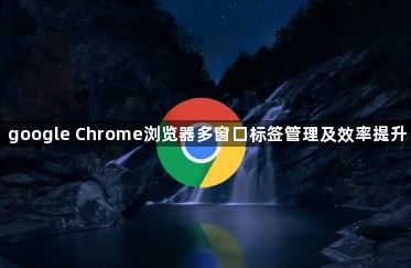 google Chrome浏览器多窗口标签管理及效率提升1