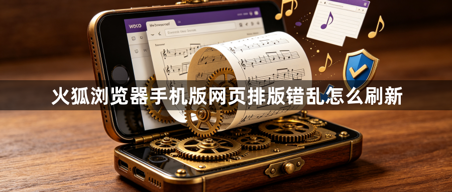 火狐浏览器手机版网页排版错乱怎么刷新1