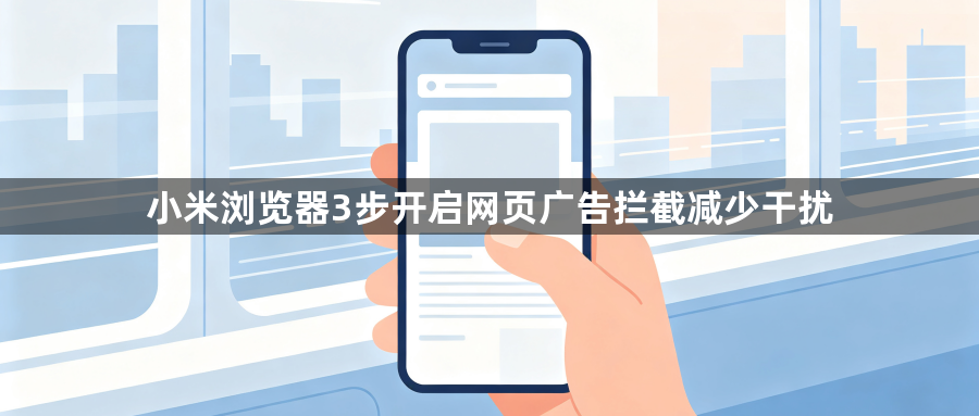 小米浏览器3步开启网页广告拦截减少干扰1