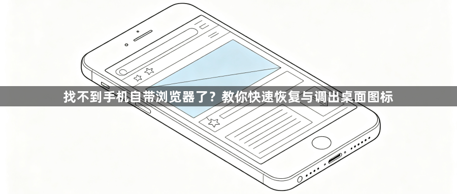 找不到手机自带浏览器了？教你快速恢复与调出桌面图标1
