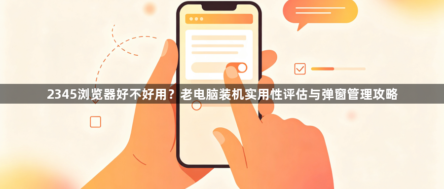 2345浏览器好不好用？老电脑装机实用性评估与弹窗管理攻略1