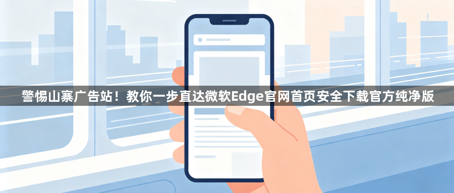 警惕山寨广告站！教你一步直达微软Edge官网首页安全下载官方纯净版1