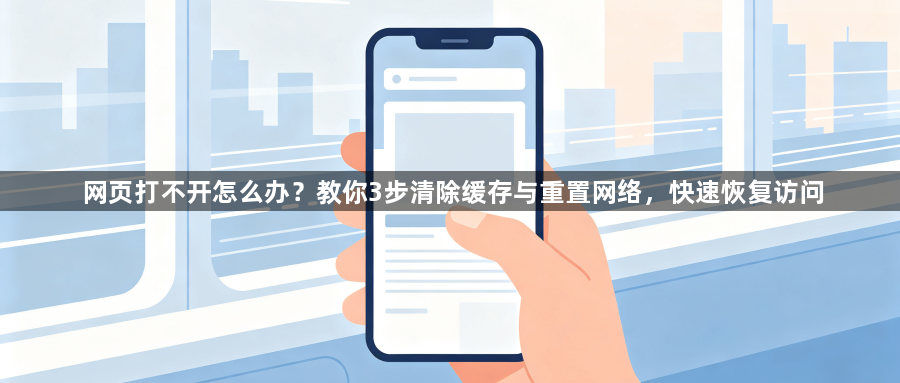 网页打不开怎么办？教你3步清除缓存与重置网络，快速恢复访问1