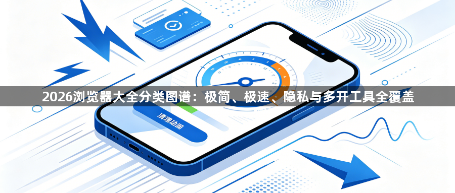 2026浏览器大全分类图谱:极简、极速、隐私与多开工具全覆盖1