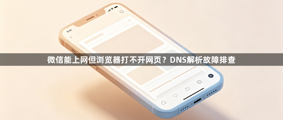 微信能上网但浏览器打不开网页？DNS解析故障排查1