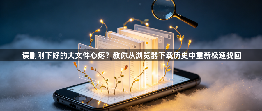 误删刚下好的大文件心疼？教你从浏览器下载历史中重新极速找回1