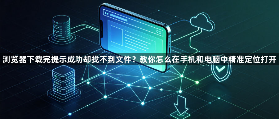 浏览器下载完提示成功却找不到文件？教你怎么在手机和电脑中精准定位打开1