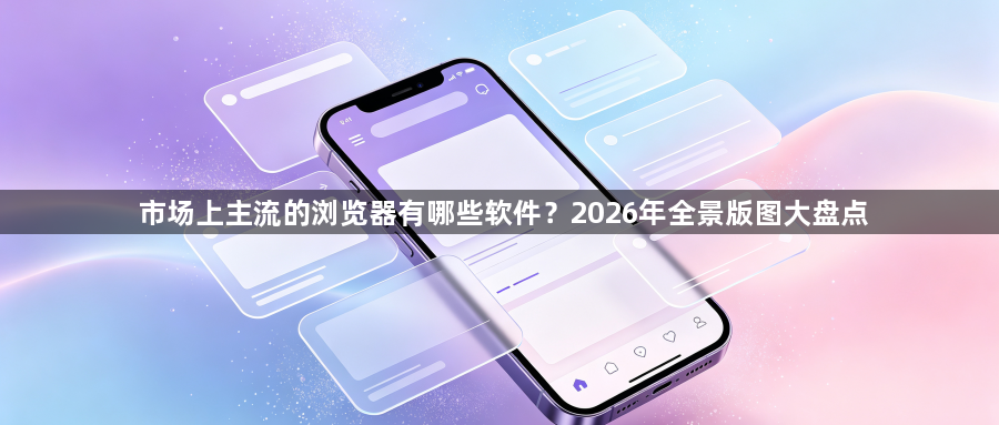 市场上主流的浏览器有哪些软件？2026年全景版图大盘点1