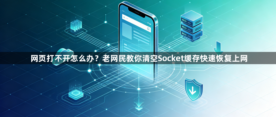 网页打不开怎么办？老网民教你清空Socket缓存快速恢复上网1