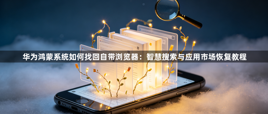 华为鸿蒙系统如何找回自带浏览器:智慧搜索与应用市场恢复教程1