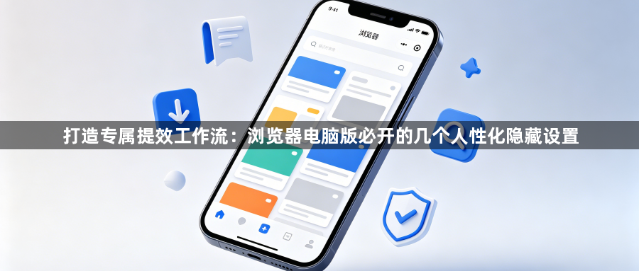 打造专属提效工作流：浏览器电脑版必开的几个人性化隐藏设置1