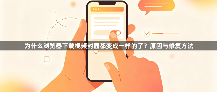 为什么浏览器下载视频封面都变成一样的了？原因与修复方法1