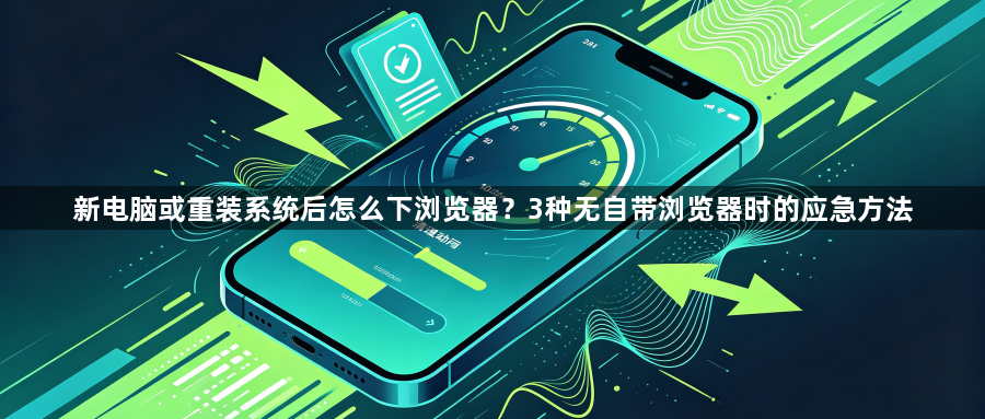 新电脑或重装系统后怎么下浏览器？3种无自带浏览器时的应急方法1