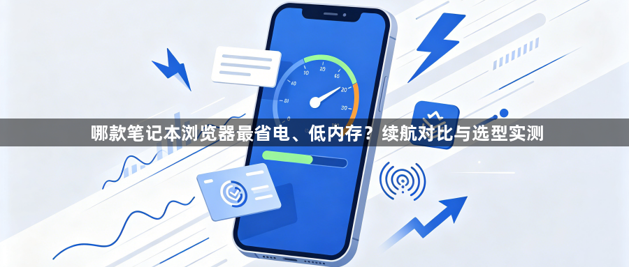 哪款笔记本浏览器最省电、低内存？续航对比与选型实测1