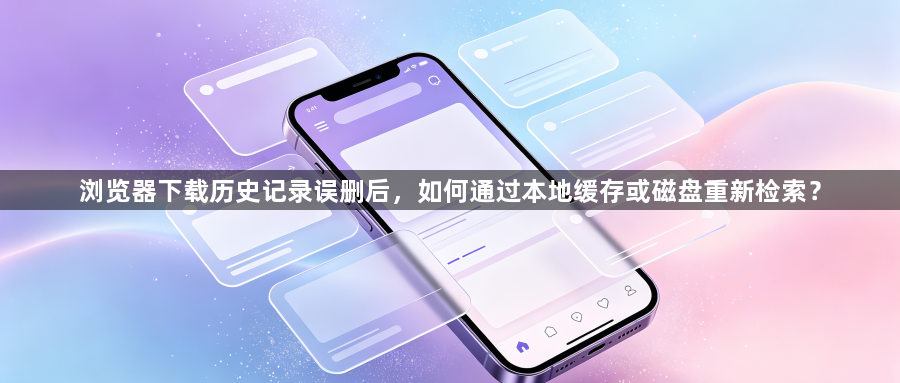 浏览器下载历史记录误删后，如何通过本地缓存或磁盘重新检索？1