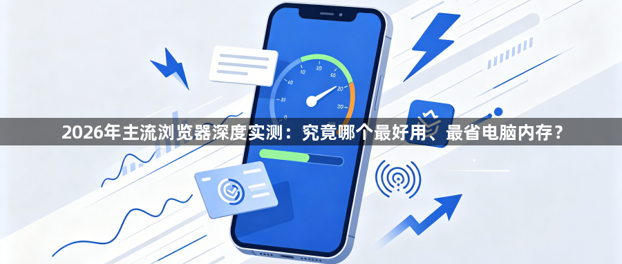 2026年主流浏览器深度实测：究竟哪个最好用、最省电脑内存？1