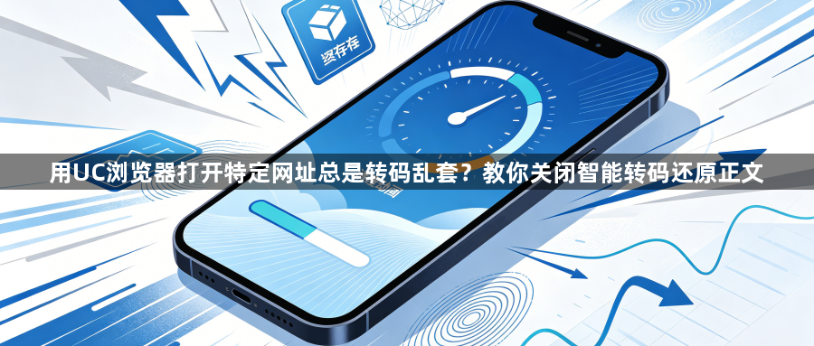 用UC浏览器打开特定网址总是转码乱套？教你关闭智能转码还原正文1