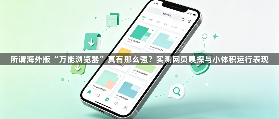 所谓海外版“万能浏览器”真有那么强？实测网页嗅探与小体积运行表现1