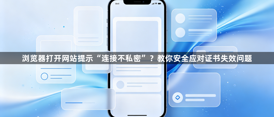 浏览器打开网站提示“连接不私密”?教你安全应对证书失效问题1