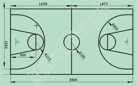 标准篮球场尺寸图纸（详细图解，全面了解篮球场设计）-第3张图片-www.211178.com_果博福布斯