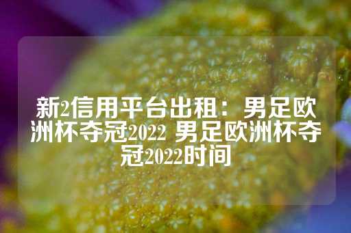 新2信用平台出租：男足欧洲杯夺冠2022 男足欧洲杯夺冠2022时间-第1张图片-皇冠信用盘出租