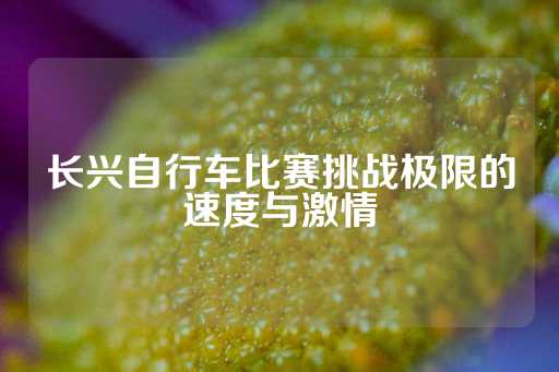 长兴自行车比赛挑战极限的速度与激情-第1张图片-皇冠信用盘出租