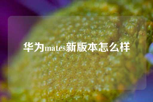 华为mates新版本怎么样-第1张图片-皇冠信用盘出租